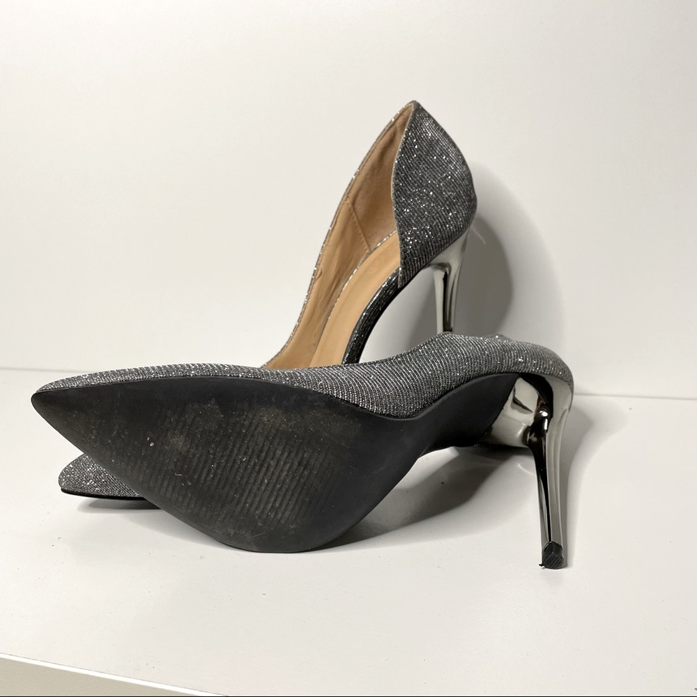 Glitter disco heel